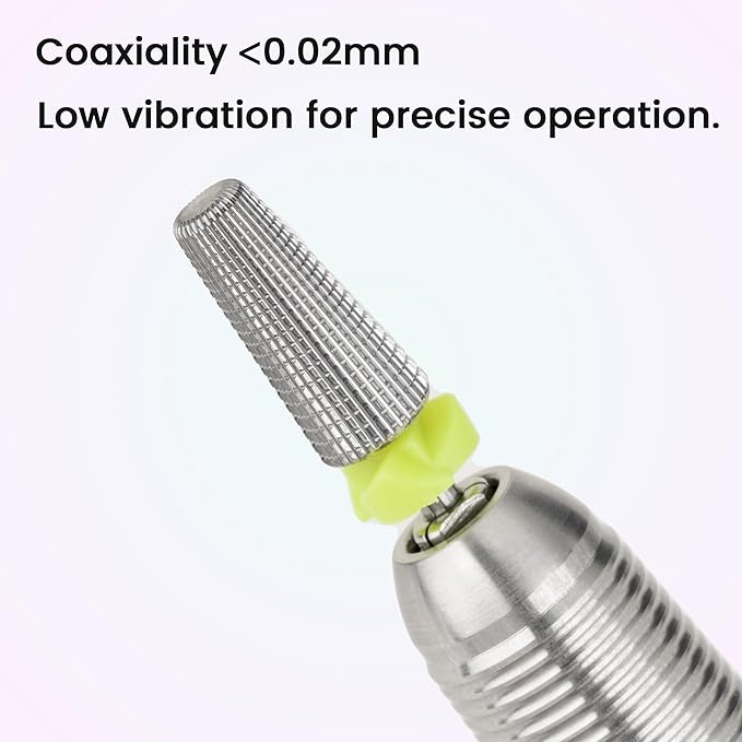 Delanie 5-in-1 Carbide Nail Drill Bit for Professional Nail Tech, 3/32", Extra Fine Grit