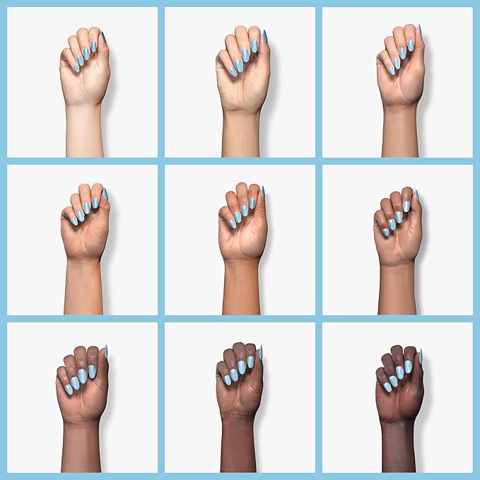 Imtiti Light Blue Gel Nail Polish, 1 Pcs 0.5 fl oz Light Sky Blue gel nail polish Color Soak Off Gel Polish Nail Art Manicure Salon DIY Nail Lamp Gel Nail Design Christmas Decoration