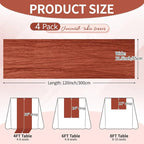 4 Pack Terracotta Cheesecloth Table Runner 10Ft, Fall Table Runner 21.5 x 120 - Image 2