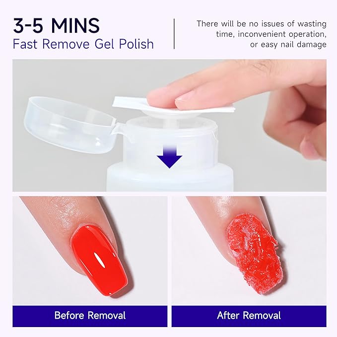 AIJIMEI 160ml Nail Polish Remover Portable Nail Polish Remover for Nail Art Easy to Handle Residual Nail Oil for Daily Nail Polish Remover Helper