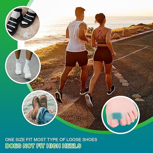 4-Pack SEBS Toe Spacers & Separators for Men & Women – Bunion Relief, Overlapping Toe Correction, Reusable (4 color)
