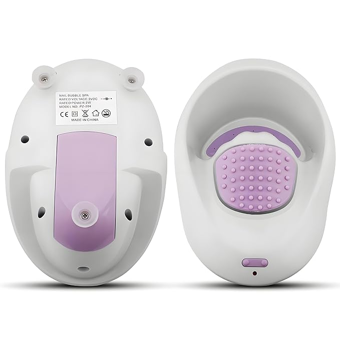 Electric Manicure Bowl with Vibration Large Water Reservoir Nail Soaking Bowl for Dead Skin Removal Nail Polish Remover Hand Massage Soak and Relaxation
