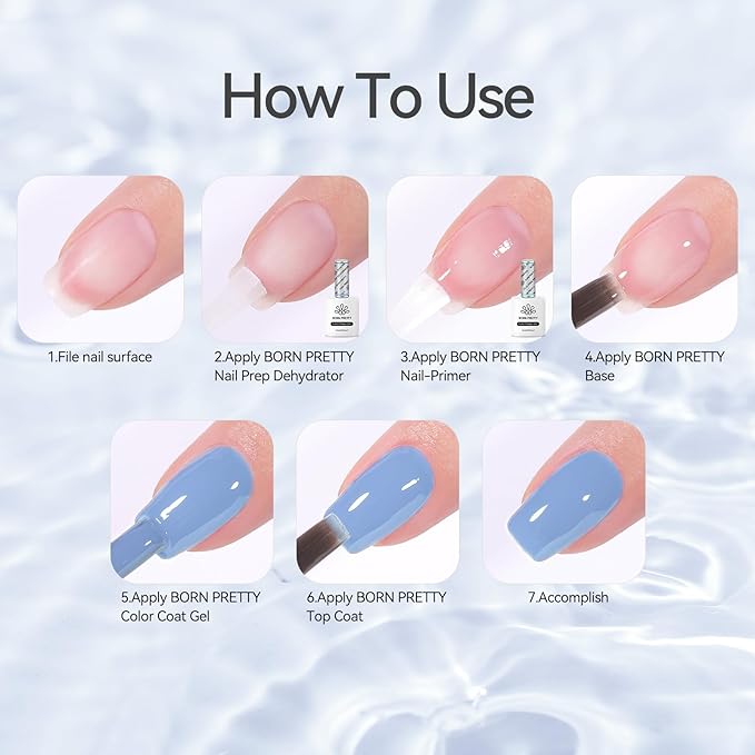 Born Pretty Natural Nail Prep Dehydrate, Acid Free Dehydrator for Acrylic and Gel Polish, Nail Tech Must Haves 15ml