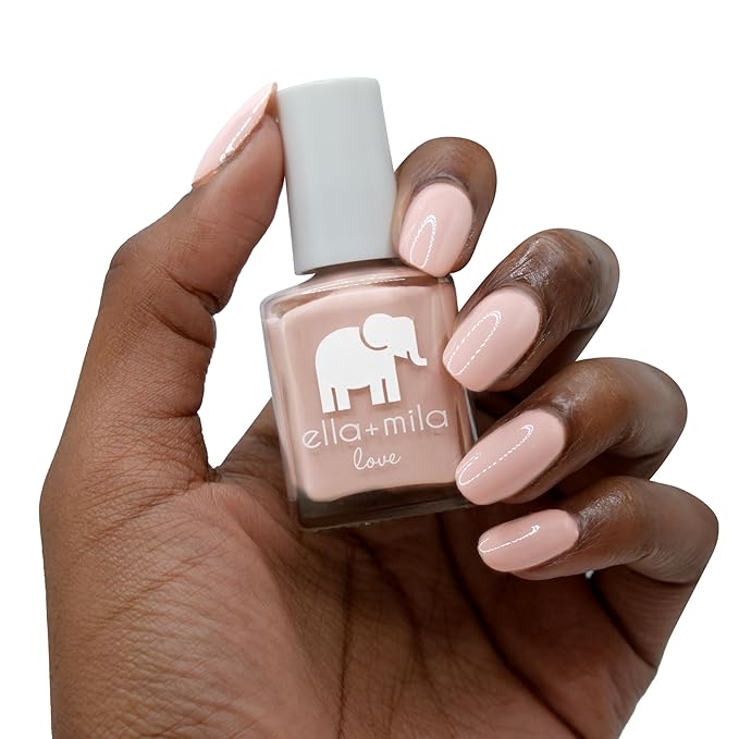ella+mila Professional, Quick Dry, Long-Lasting & Chip-Resistant Pink Nail Polishes (Pour the Bubbly - 0.45 fl oz)