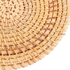 3Pcs Handmade Natural Rattan Coasters - Image 4