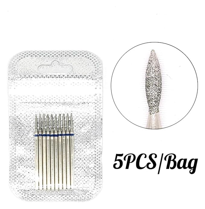 WWJN 5Pc Ceramic Nail Art Drill Bits Rotary Cutter Clean Apparatus for Manicure Nail Milling Machine Accessories Removal Nail Gel Tool