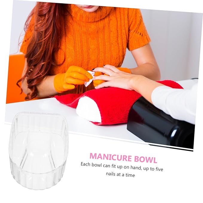 Nail Beauty Tool Nail Soaking Bowl for Home Salon Acrylic Nail Soak Bowl