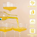LIYH 20 Pcs 10oz Plastic Martini Glasses - Image 5