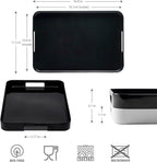 11.5 x 16 Inch Large Rectangle Stackable Melamine Serving Tray - Image 6