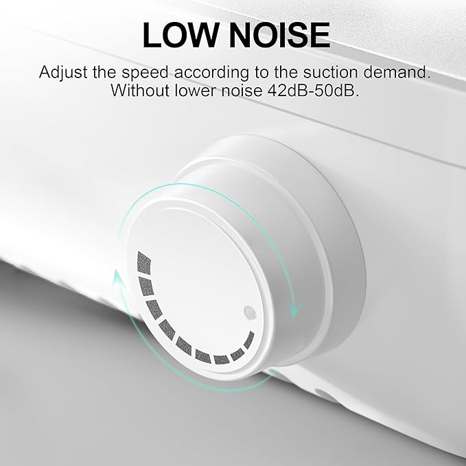 L'UGX Nail Dust Collector Professional Dust Collector Nail Tech, Adjustable 5000RPM Powerful Dust Suction Machine Manicure Pedicure Tool for Acrylic Nail Polishing, Low Noise, 30 Pcs Filter Papers