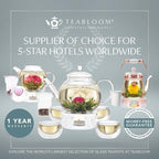 Teabloom Heatproof Glass Teapot Set - Image 7