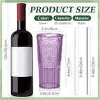 2 Set 20oz Vintage Plastic Tumbler - Image 2