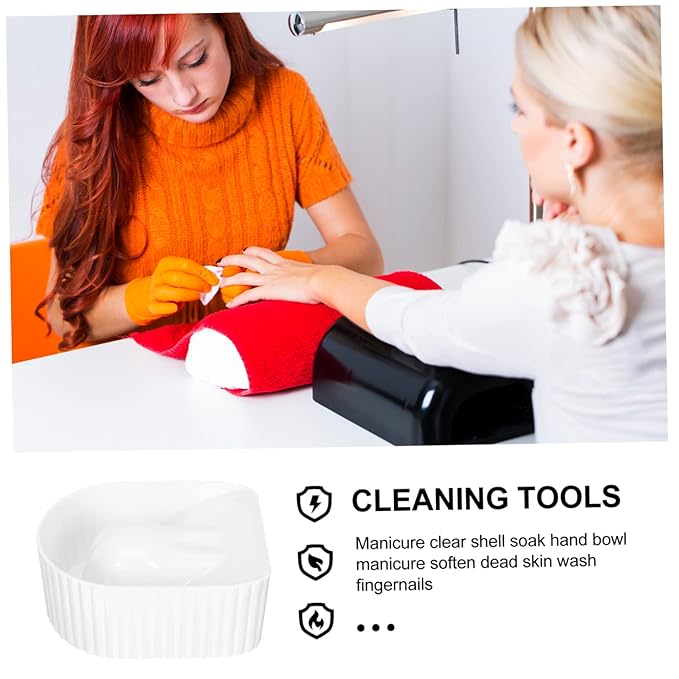 Mikinona Nail Soaking Bowl Manicure Soak Off Tool for Gel Polish Removal for Home Salon Use Provides Relaxing Nail Spa Experience Design for Long-term Use