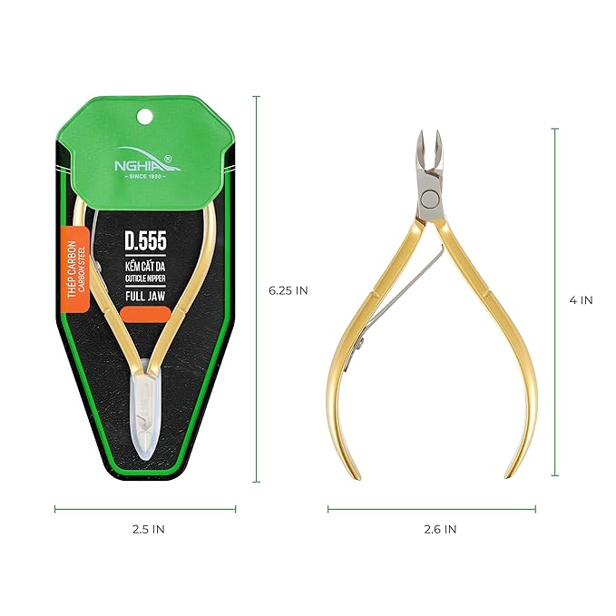 Hard Steel Cuticle Nipper D-555 - Kem Nghia