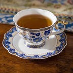 ACMLIFE Bone China Tea Cups and Saucers, 6.8 oz Tea Cup and Saucer Set - Image 2