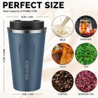 MOMSIV 17oz Travel Coffee Mug, Insulated Coffee Cup - Image 2