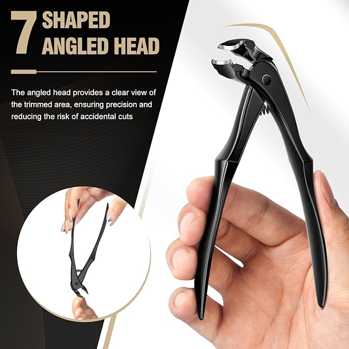 2025 Toenail Clippers for Thick Toenails for Seniors, Upgraded Long Handle Angled Head Toe Nail Clippers for Men with Wide Opening, Sharp Heavy Duty Large Nail Cutter Stocking Stuffers Gifts for Men