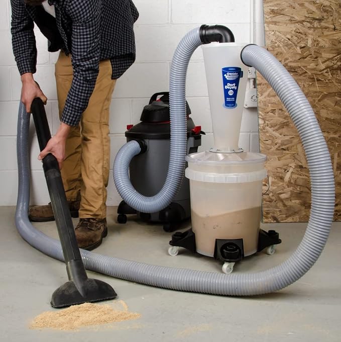 Oneida Air Systems Dust Deputy 2.5 DIY Cyclone Separator XL: Highest CFM Collector for Wet/Dry Shop Vacuums (DD 2.5 DIY)