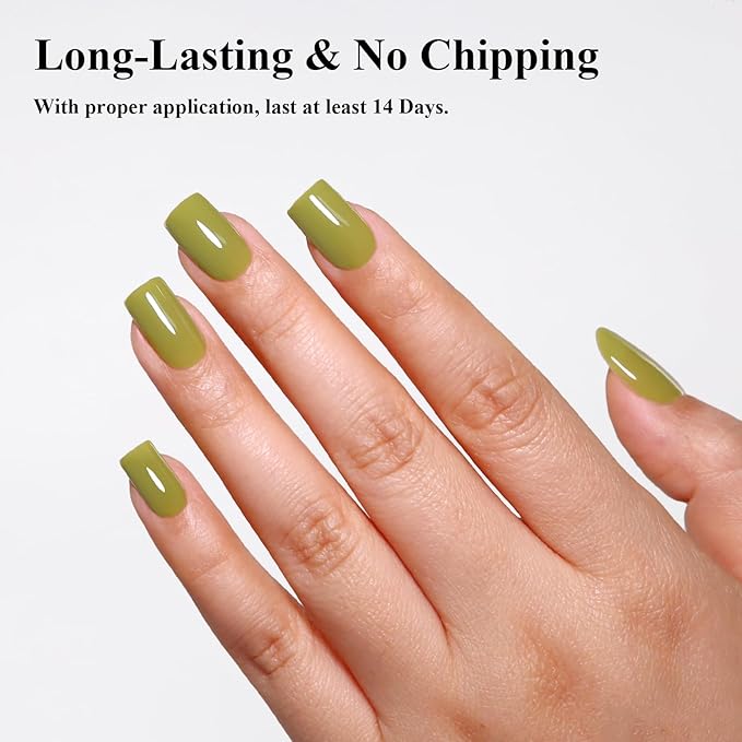 Imtiti Gel Polish, Eucalyptus Green Gel Polish 3 in 1 One Step Gel Polish Kit, Soak Off LED U V Gel Polish Nail Art Starter Manicure Salon for Women Girls 0.3 Fl Oz