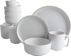 Gibson Home Zuma 16 Piece Round Kitchen Dinnerware Set, Service by GibsonHomewares