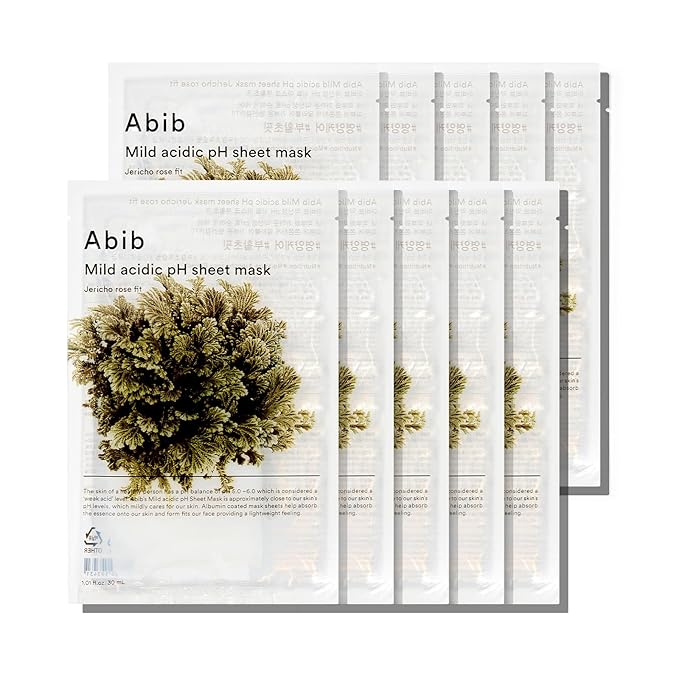 Abib Mild Acidic Ph Sheet Mask Jericho Rose Fit 10 Sheets
