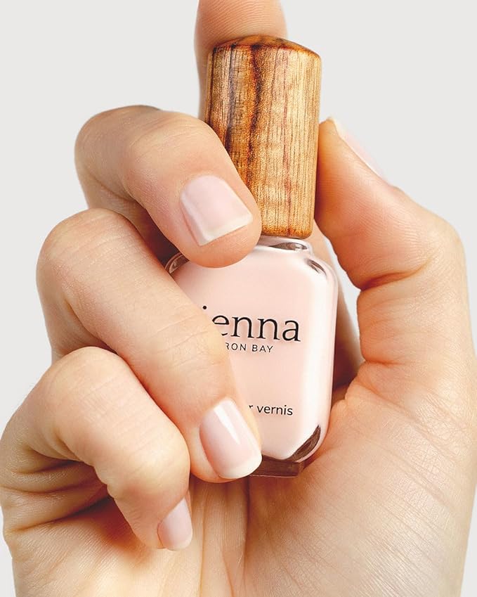 Sienna Byron Bay Peace, Pink Sheer Vegan Nail Polish, Long-Lasting, Vegan & Cruelty-Free, 10ml – .34 fl oz.