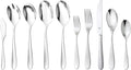 Silverware Set for 8 with Serving Utensils, 18/10 Stainless Steel Flatware by DANIALLI