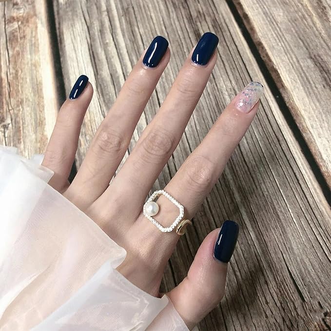 COSMOO Quick Dry Nail Polish, Chip Resistant Manicure, Non-Toxic, Vegan, Cruelty Free, 12ml, Fast Drying in 60 Seconds (Deep Blue)