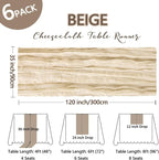 6 Pack Beige Cheesecloth Table Runner 10Ft Gauze Cheese Cloth Table Runner - Image 2