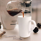 2 Pack 12 OZ Ceramic Coffee Cup Simple Pure White Ceramic Cup | Plain Large - Image 4