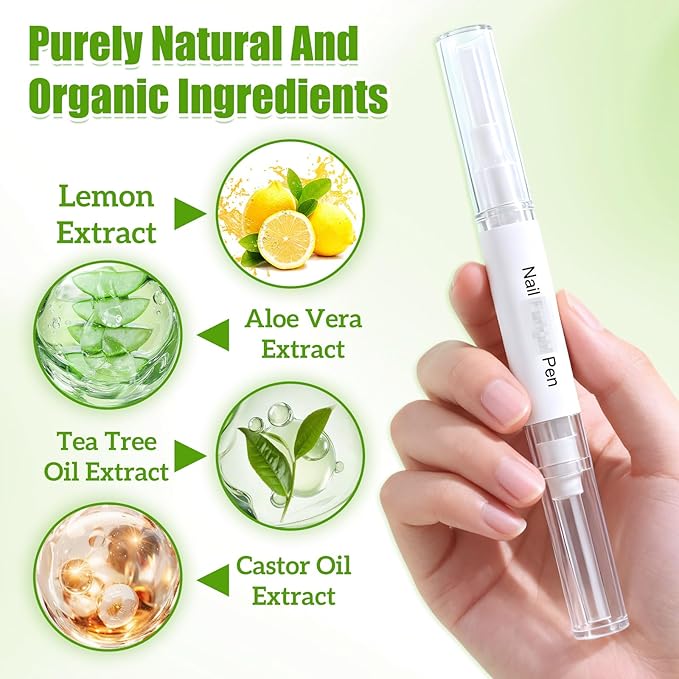 Orvalle Nail Fungus Pen,Nail Growth Treatment Repair Serumtwist Pen for Repair & Strengthener，Fungus Pen for Toenails and Fingernails (3PCS)
