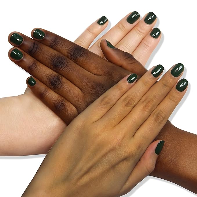 LONDONTOWN lakur Nail Polish - Chip-Resistant, Non-Toxic, Conditions & Hydrates Nails | Glossy Deep Jade, Vibe, .40 fl oz