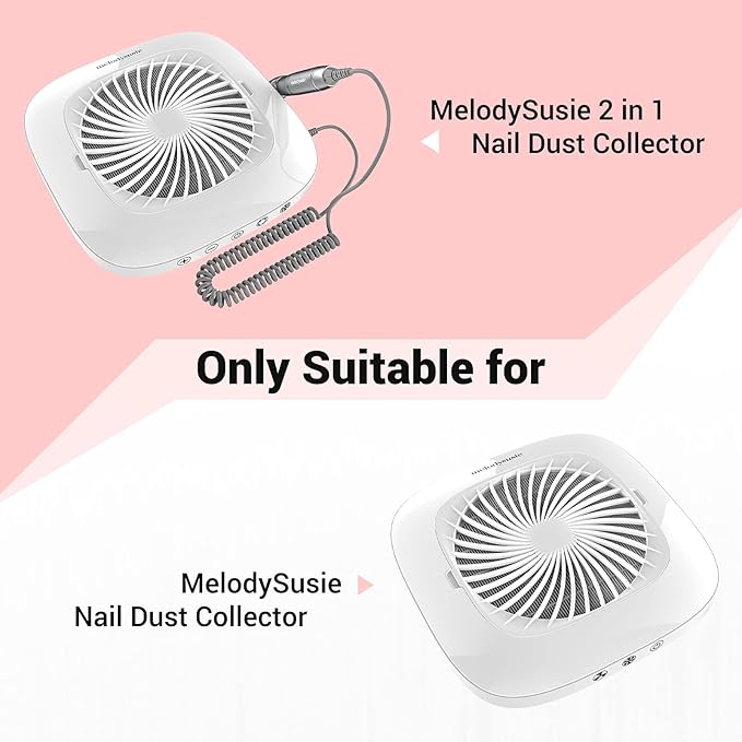 MelodySusie Nail Dust Collector Replacement Filter 6 Pack, Reusable Dust Filter for MelosySusie Nail Dust Collector Vacuum Fan Dust Collector Extractor Electric Dust Suction Machine