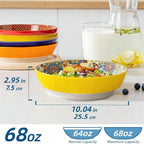 4-Piece Bohemian Style Ceramic Bowls - Image 3