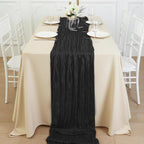 20 Pack Black Cheesecloth Table Runner 120 Inch Boho Wedding Decor | - Image 4