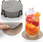 Faux Leather Drink Coasters by Chitomars