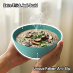 Wheat Straw Bowls for Kitchen set of 6, Anti-Scald Thick Soup Bowls 40oz - Image 3