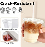 Lamosi 100 Pack 12 oz Clear Plastic Cups - Image 3