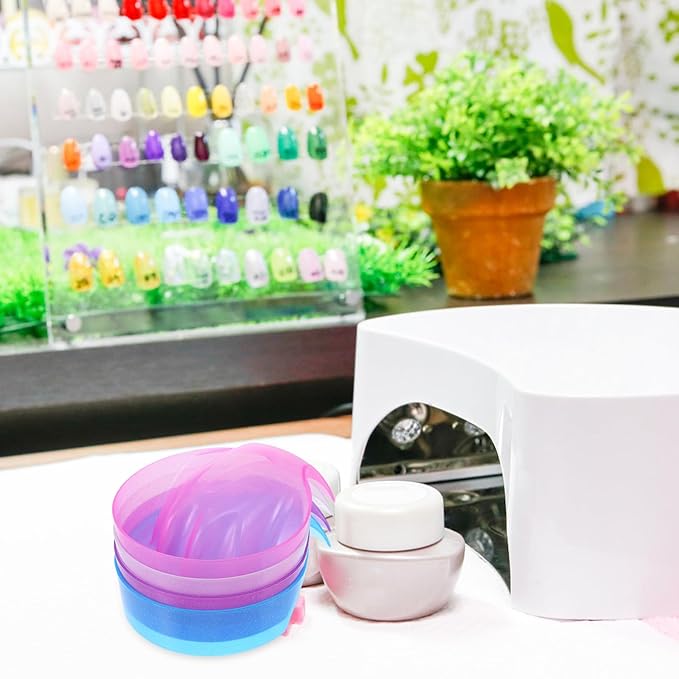 Mipcase 4pcs Nail Soaking Bowl, Nail Soak Off Bowl Acrylic Nail Remover Bowl Hand Soaking Bowl for Nail Salon
