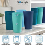 US Acrylic Newport 20 ounce Unbreakable Plastic Stackable Water Tumblers in 4 - Image 3