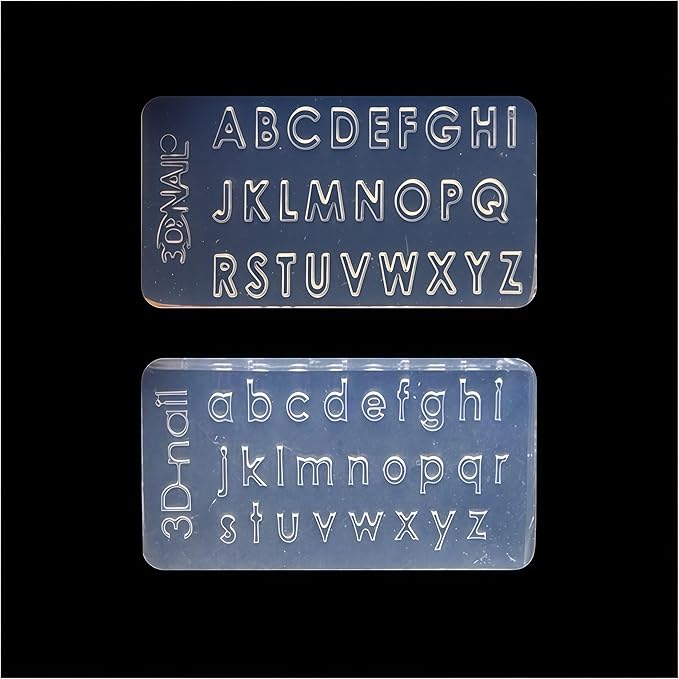 3D Nail Molds Letters Nails Charms Design, Silicone Tool Art Y2k Decoration