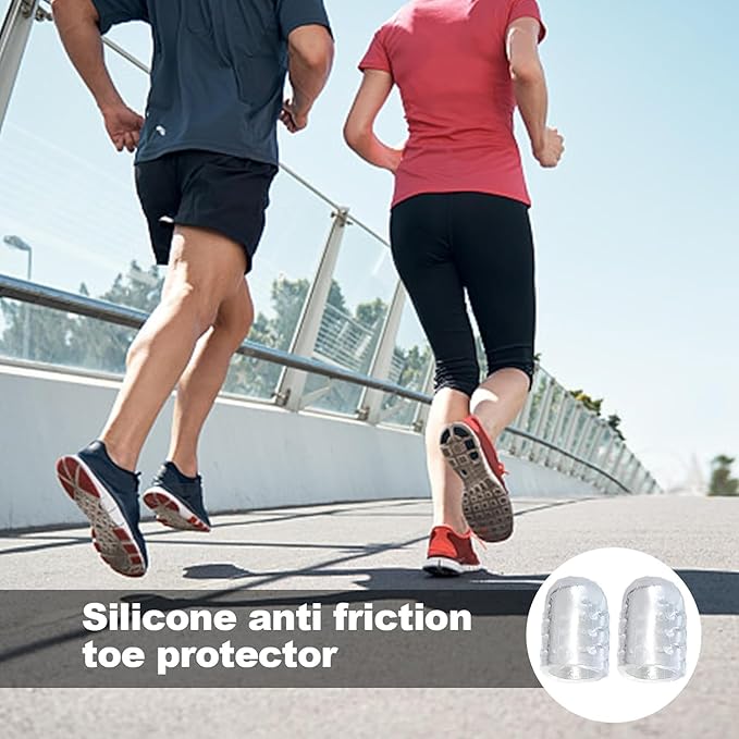 Silicone Anti-Friction Toe Protector, Gel Toe Protectors Breathable Toe Covers, Silicone Little Toe Sleeves Gel Toe Protectors Women with Airflow Orifice Breathable Toe Separators (40pcs)