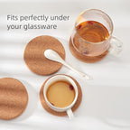 12Pcs Cork Coasters Round Extra Thick Drink Coasters - Image 6