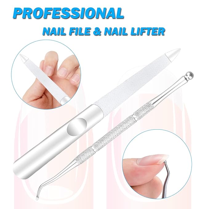 Podiatrist Toenail Clippers, Pedicure Toenail Cutters with Super Sharp Curved Blade, Professional Thick & Ingrown Toe Nail Clippers for Adults & Seniors