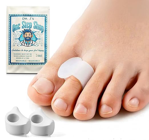 Silicone Toe Spacers for Bunion - Medical-Grade, Breathable, Soft Gel Foot Pads for Foot Pain Relief, Alignment, Moisturizing, and Reusable - 4 Pack (Medium)