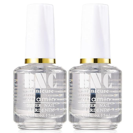 COSMOO 2 PCS 15ML Top Coat for Nail Polish, Clear Quick Dry Nail lacquer Fast Air Drying Long Lasting Nail Polish, 0.5FL Oz