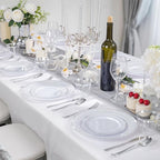 WELLIFE 600 PCS Silver Disposable Dinnerware Set - Image 2