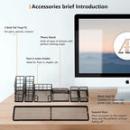 Topwey 7 in 1 Desk Organizer and Accessories | School - Image 3