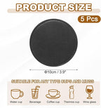 uxcell 5Pcs PU Leather Coasters - Image 2