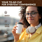 YEEHAW 12 oz 100 Pack White Disposable Coffee Cups - Image 4